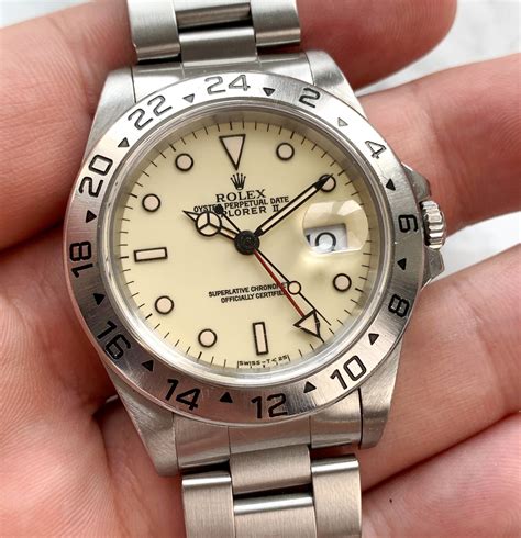 is there really a cream face rolex explorer|Rolex explorer ii review.